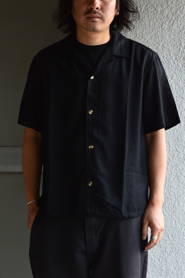 waxlondon From UK CURZON SS SHIRT DRAPEY Tencel Twill Shirt ワックスロンドン テンセルシャツ