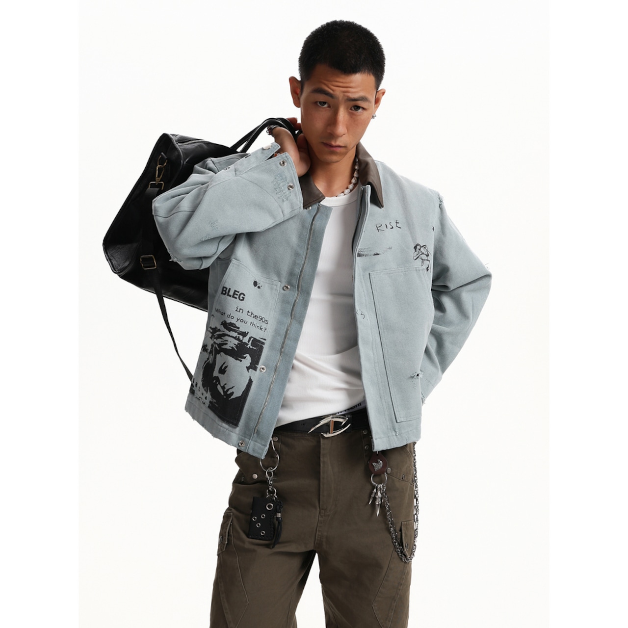 VINTAGE ストリート ラペルウォッシュ ジャケット T1885