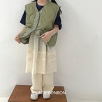 【MINIBONBON】Spring padded vest