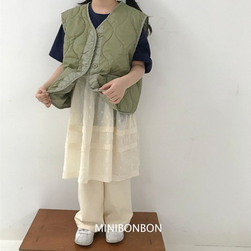 【MINIBONBON】Spring padded vest