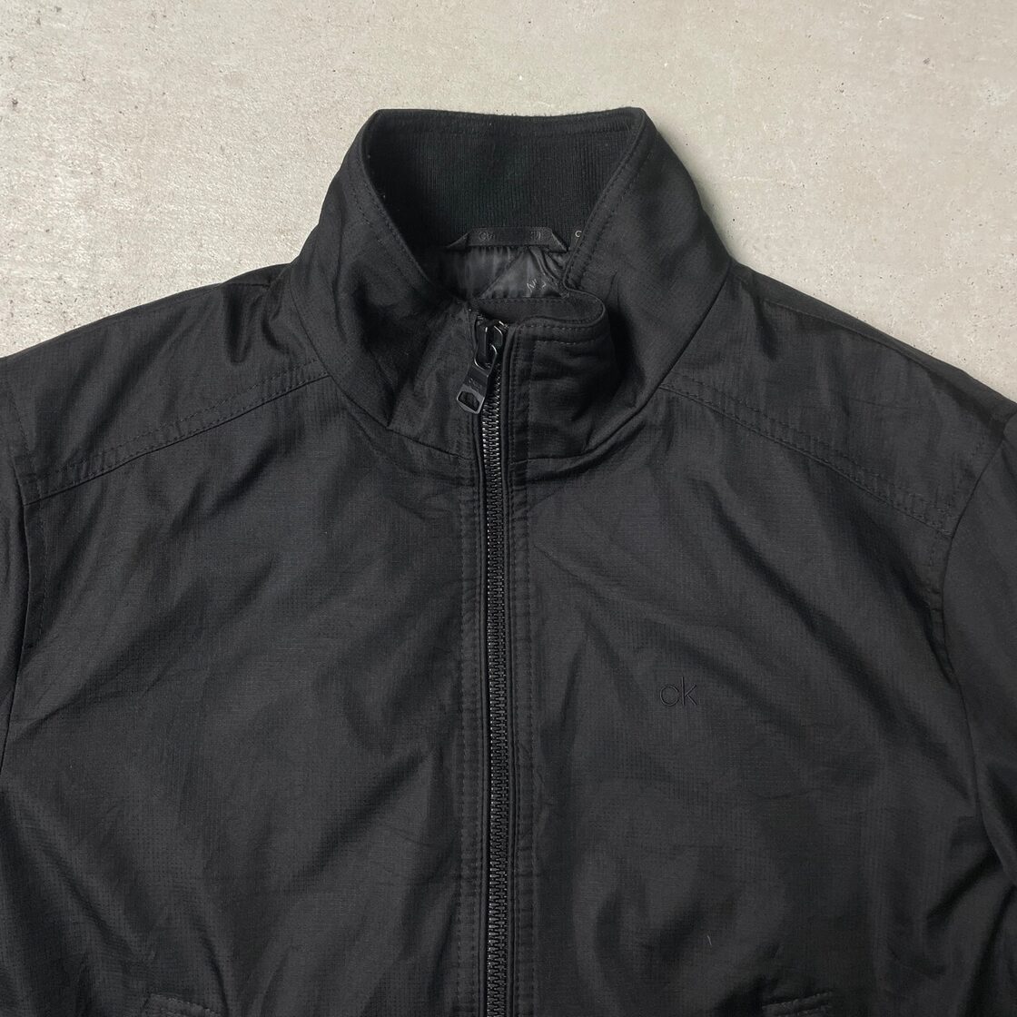 00年代 CALVIN KLEIN CK カルバンクライン ハイネックブルゾン 