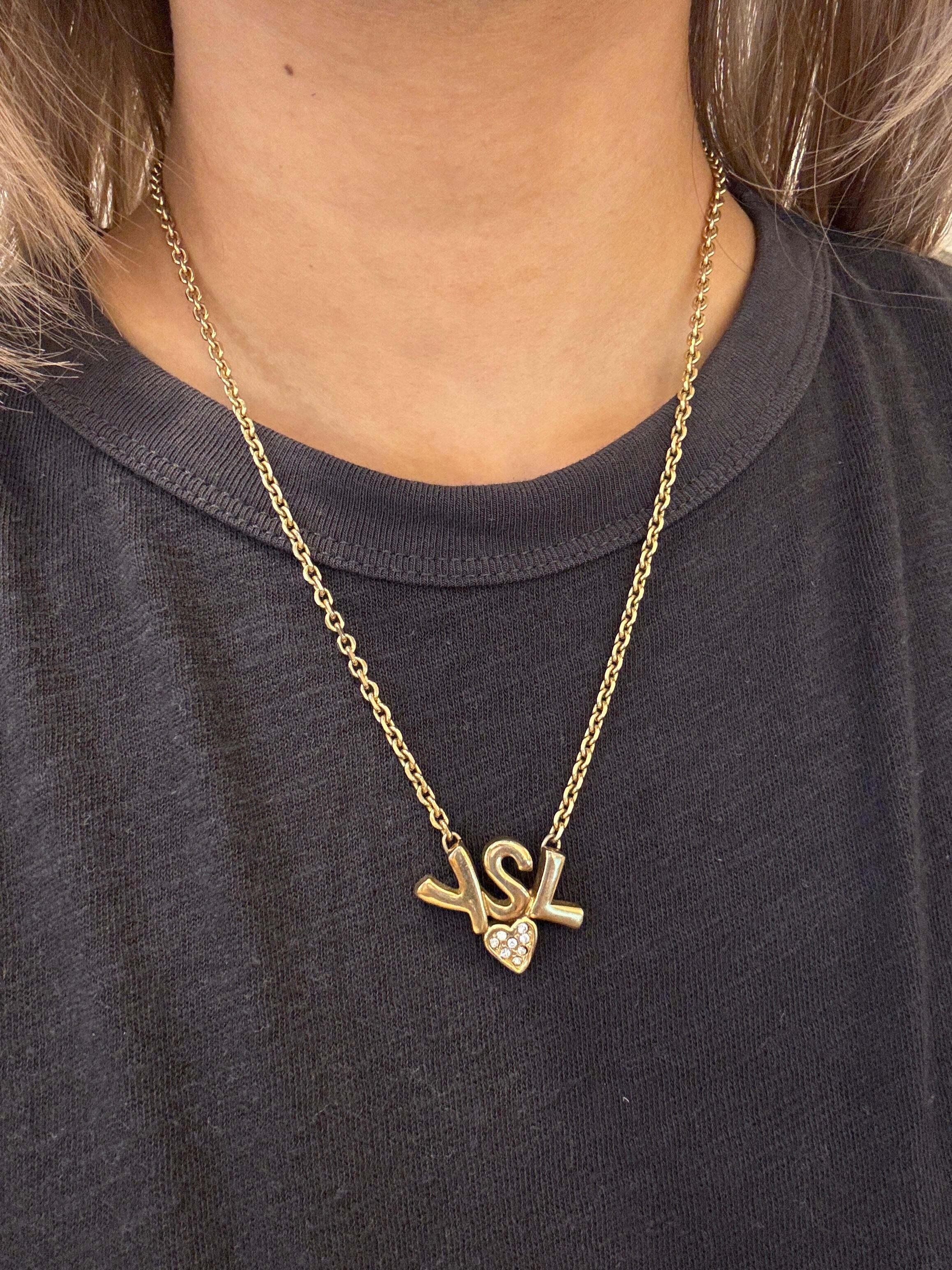 Yves Saint Laurent ネックレス YSL ゴールド ヴィンテージ
