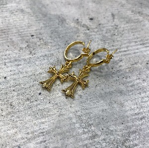 SSS-TOKYO SELECT / GOLD CROSS HOOP PIERCE