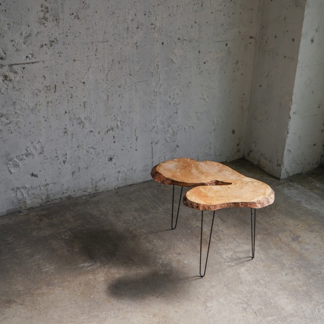 オークのコーヒーテーブル （高さ・カラー変更無料）