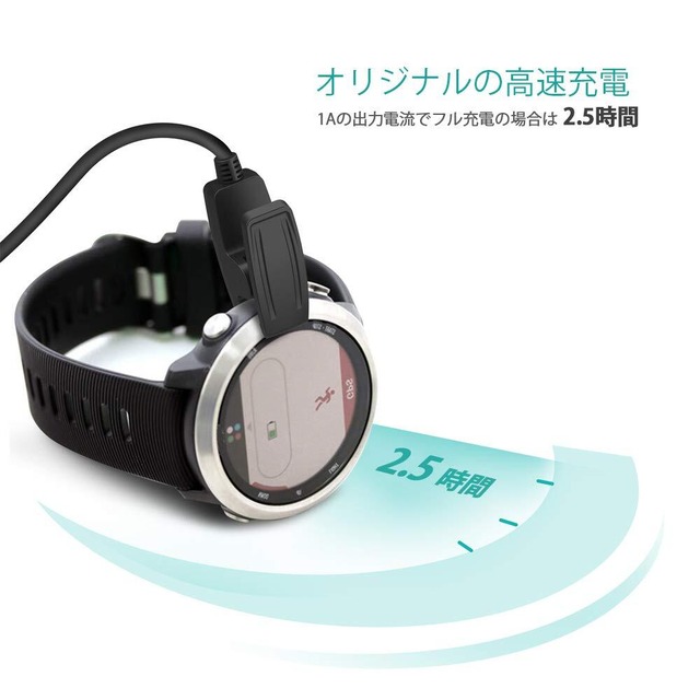 TUSITA 1M 充電ケーブル 対応 充電器 ForeAthlete 235J 230J 630J 35J 645 Music 735XTJ/ Lily/Vivomove HR/Approach G10 S20 S20J/ Forerunner 35 35J 230 235 630 645 Music 735XT - USB チャージングケーブル - スマートウォッチのアクセサリ