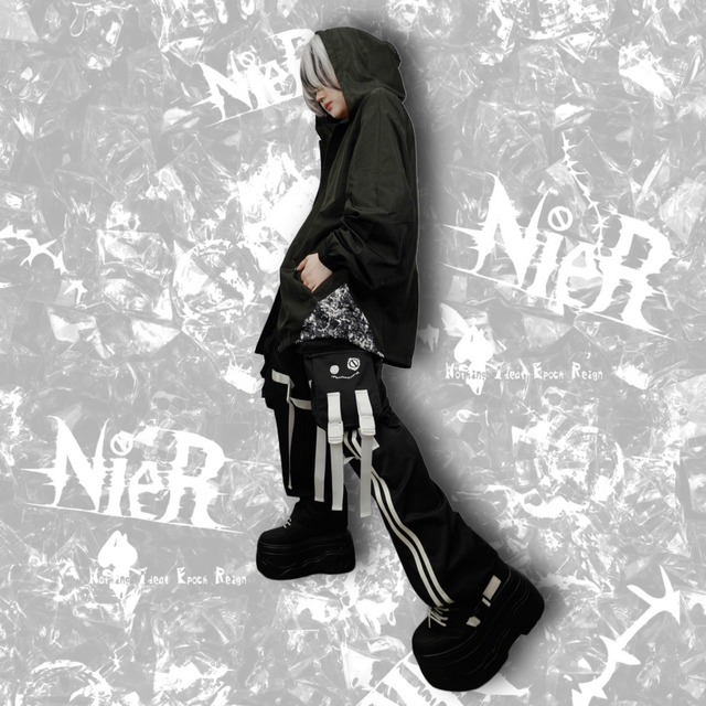 軽量裾ドロストBLOCKING DESIGN JUMPER【DIAMOND】