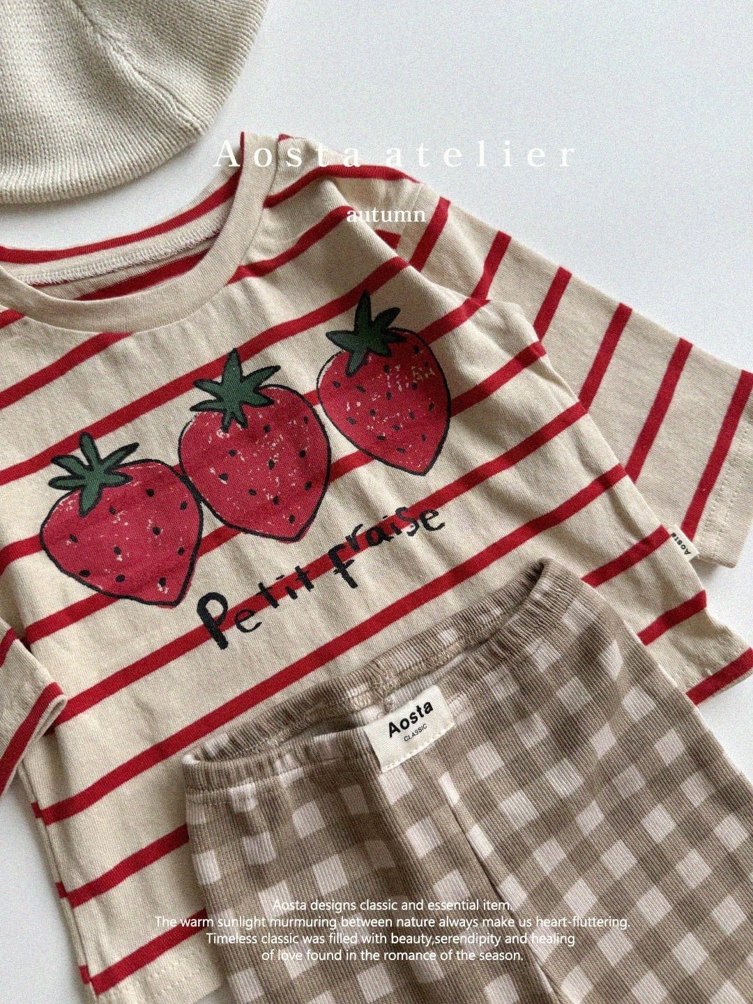 sold out»«Aosta» いちごカットソー 2colors | 子供服 capucapu
