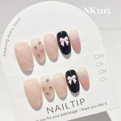 NK3115　ネイルチップ　サイズXS/S/M
