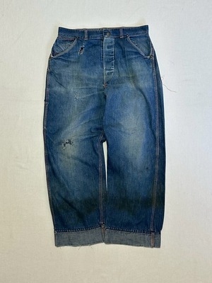 40's THE BIG FAVORITE repair painter denim pants W32相当