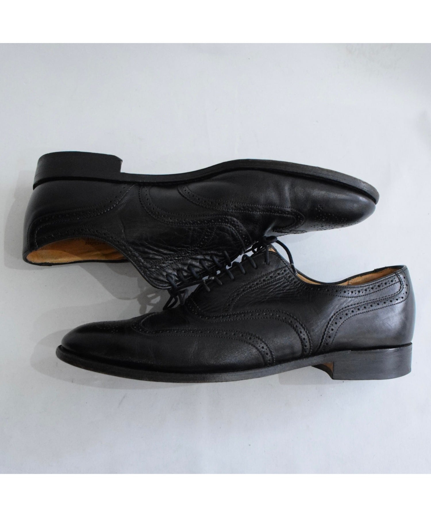 96 GRENSON ウイングチップ レザーシューズ メンズ 28cm ブラック 革靴