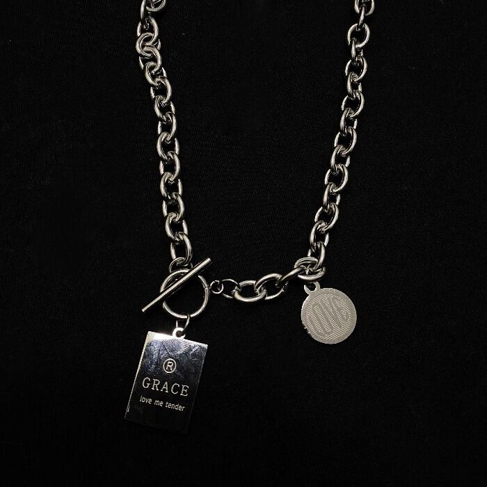 送料無料】KOREA チェーンダブルネックレス メンズレディース シルバー