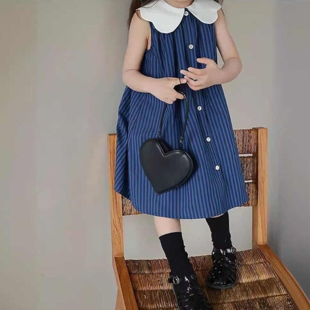 夏花びらカラーワンピース