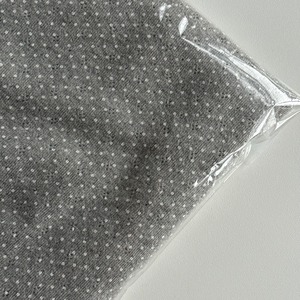 ▽0.5y(45cm)カット/アイレットニット / emily dot グレー ◎