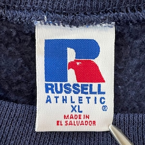 【Russell】カトリックスクール 刺繍ロゴ トレーナー スウェット XL ビッグサイズ ワンポイントロゴ US古着