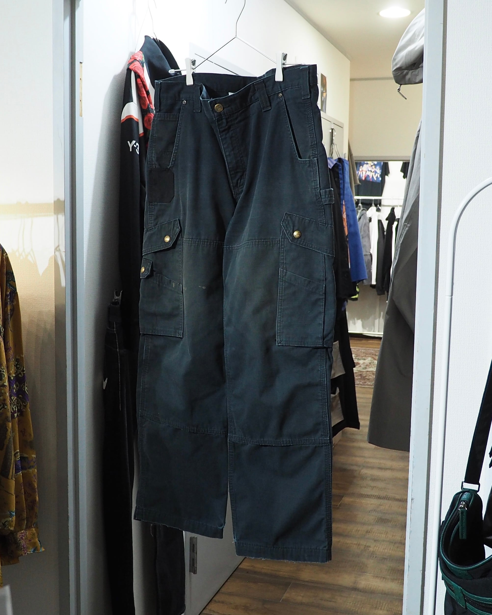 ” Carhartt - 襤褸 ” Beautiful Fade Aging × Damage vintage wide Painter pants
