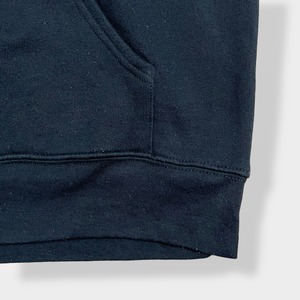 【CANVAS】企業系 企業ロゴ King Floyd's Bar Provisions ワンポイントロゴ バックプリント パーカー プルオーバー スウェット フーディー hoodie S 黒 us古着