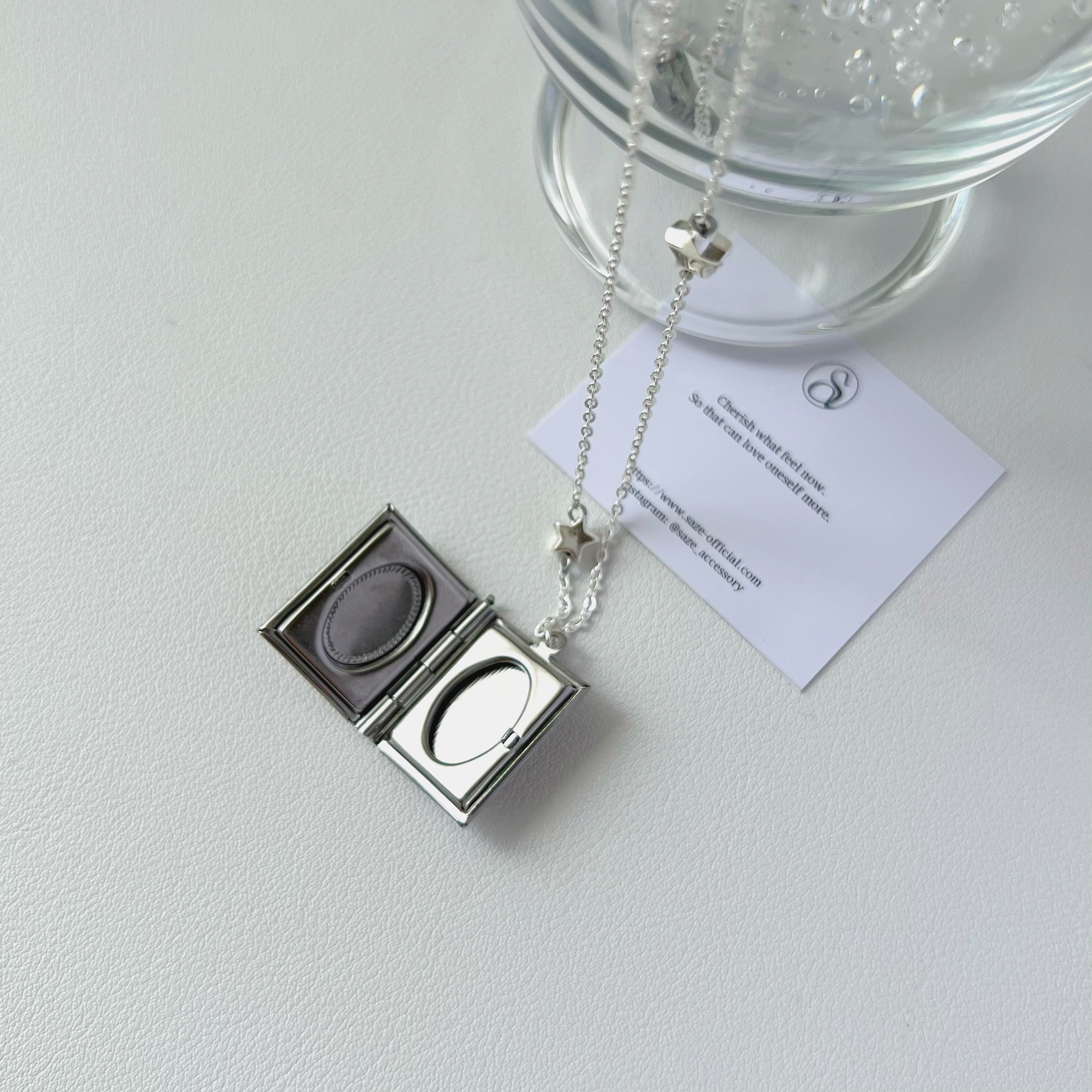 open pendant necklace［2type］ | saze
