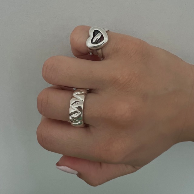 S925 zigzag ring (R223)