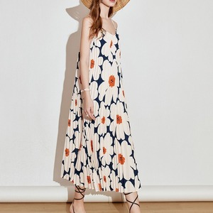 Pleated Flower Dress / プリーツ フラワー ワンピース