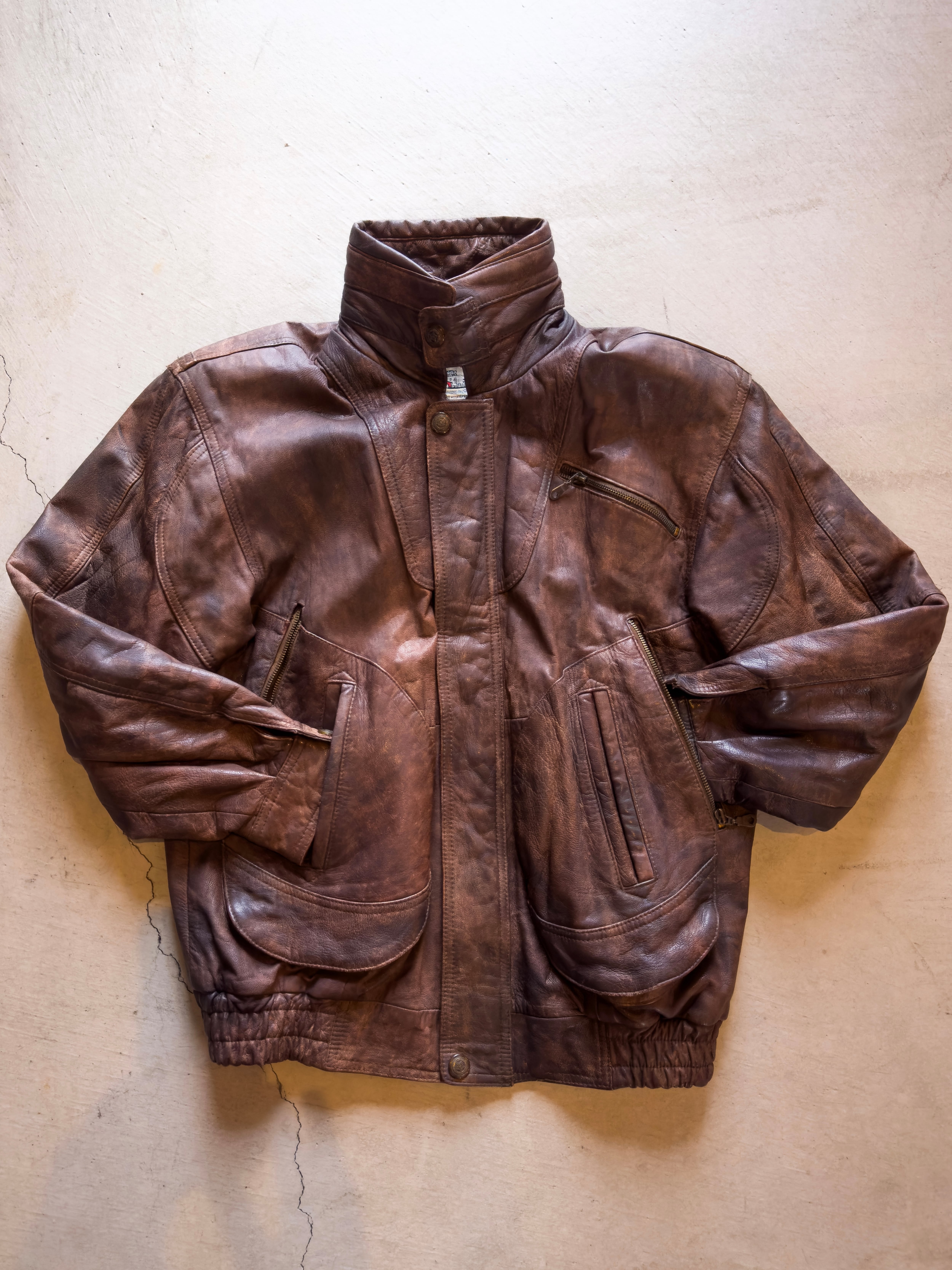 ジャケット・アウター 80s 90s GERMANY leather flight jacket 80s Leather Flight Jacket Made in Germany | Andy clothing supply