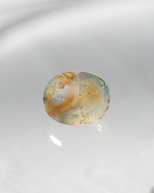 オーバル 10×8mm　#282【硝子の宝石】箔入