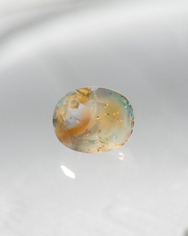 オーバル 10×8mm #282【硝子の宝石】箔入