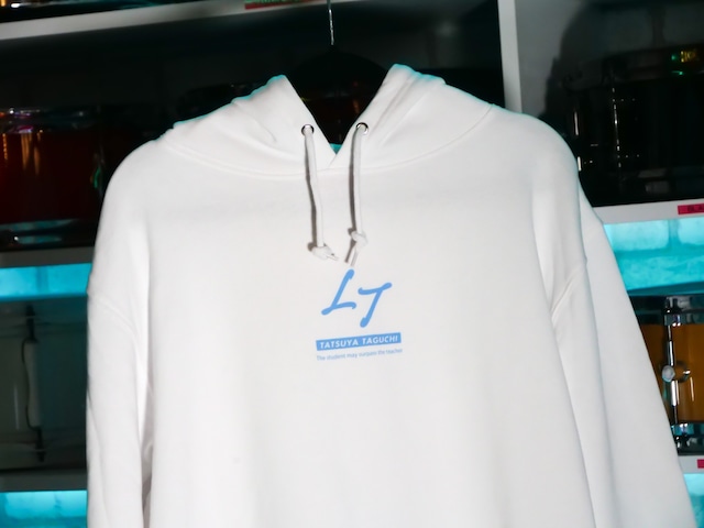 【数量限定カラー】White × Light Blue パーカー /「TT」Logo Design