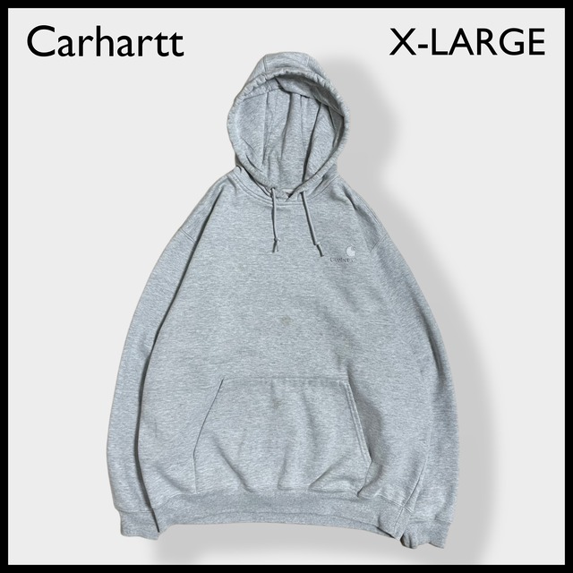 【Carhartt】メキシコ製 カーハート 刺繍ロゴ パーカー フーディー プルオーバー X-LARGE ビッグシルエット US古着
