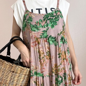 花柄キャミワンピース