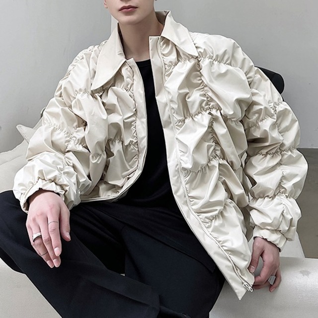 【TR2458】Elegant Wrinkles Jacket