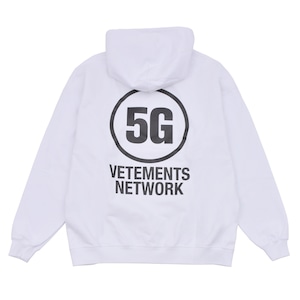【VETEMENTS】5G LOGO HOODIE（WHITE）