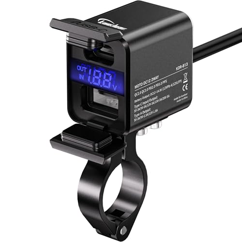 Kaedear(カエディア) バイク USB電源 2WAY 12V バッテリー充電器 防水