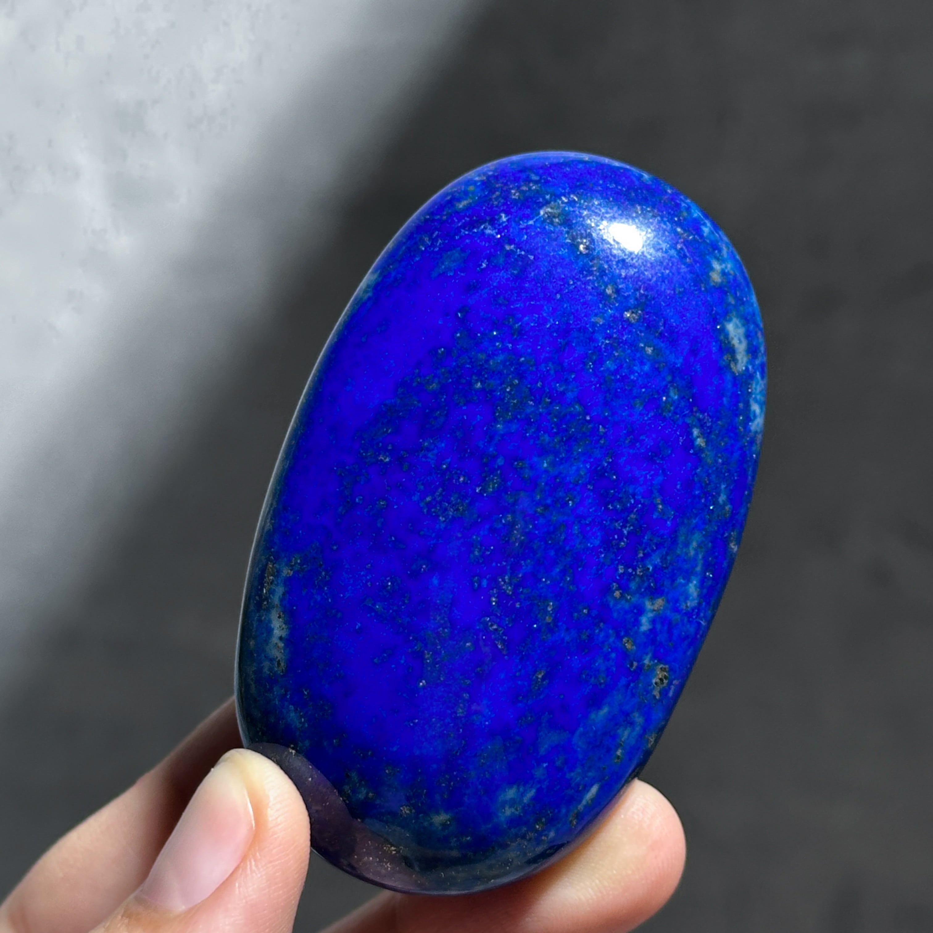 ラピスラズリ パームストーン76◇Lapis Lazuli◇天然石・鉱物