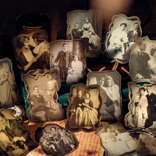 ヴィンテージ写真PETシールセット　15枚入り　不遗忘照相馆（Don't Forget Photo Studio）シリーズ【陌墨(MO-CARD)】[MC-18s]