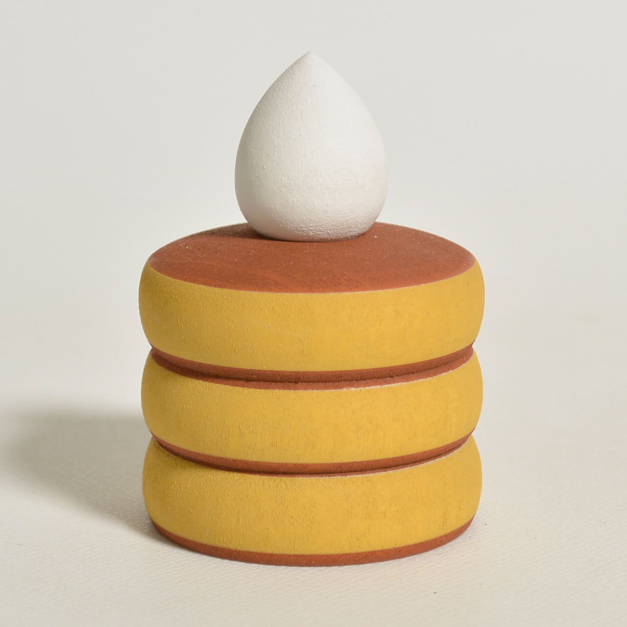 パンケーキちゃんこけし 約1.5寸 約4.5cm 鈴木明 工人（作並系）#2317