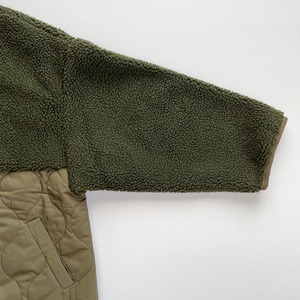 Boa switch wave quilting jacket (khaki)