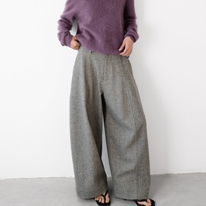 Structured wool-blend casual pants (SN287)