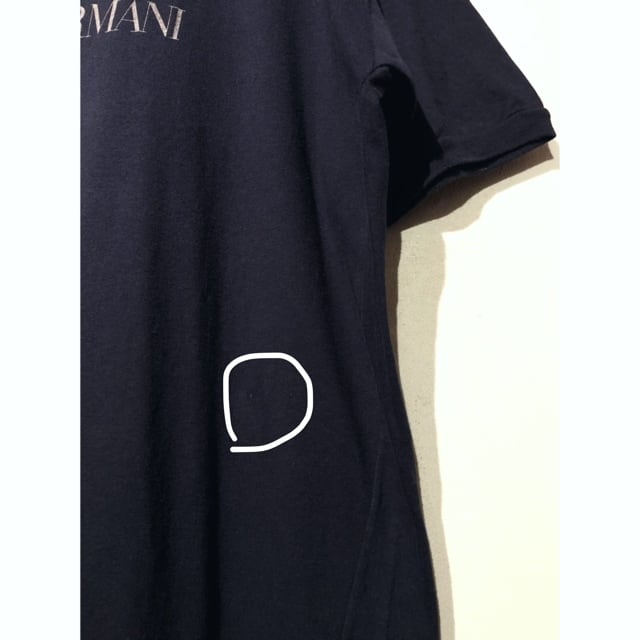 s GIORGIO ARMANI ジョルジオ アルマーニ ロゴプリントTシャツ M   sun