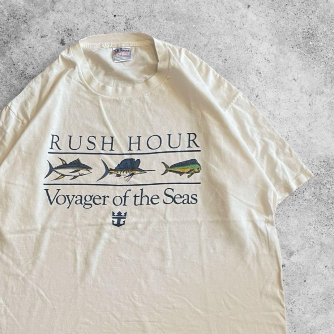 90s All Sport オールスポーツ タグ ロゴ プリント Tシャツ | LUCKY