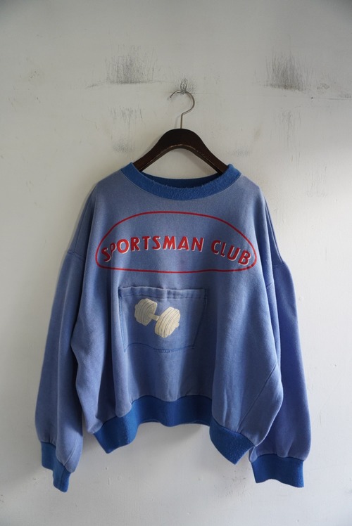 B  70-80s Vintage "Sportman Club" Sweat Shirt