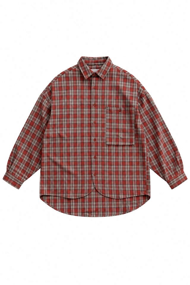 INTERPLAY / USネルチェックover shirt /レッドチェック