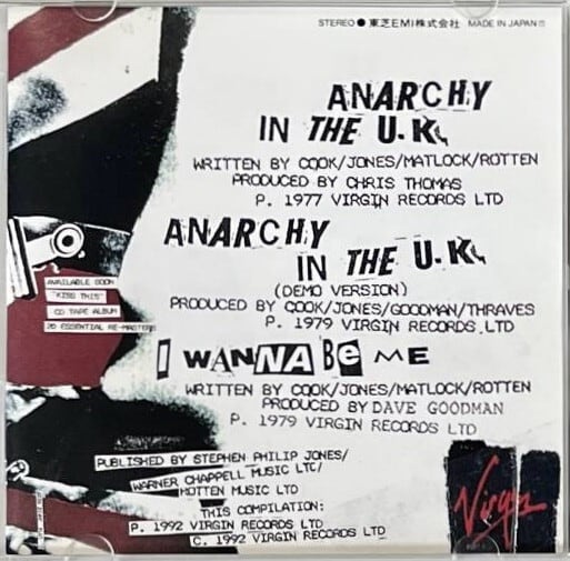 邦楽 SEX PISTOLS ANARCHY IN THE U.K. CDT3 Stream Anarchy In The UK by Sex Pistols Experience | Listen online