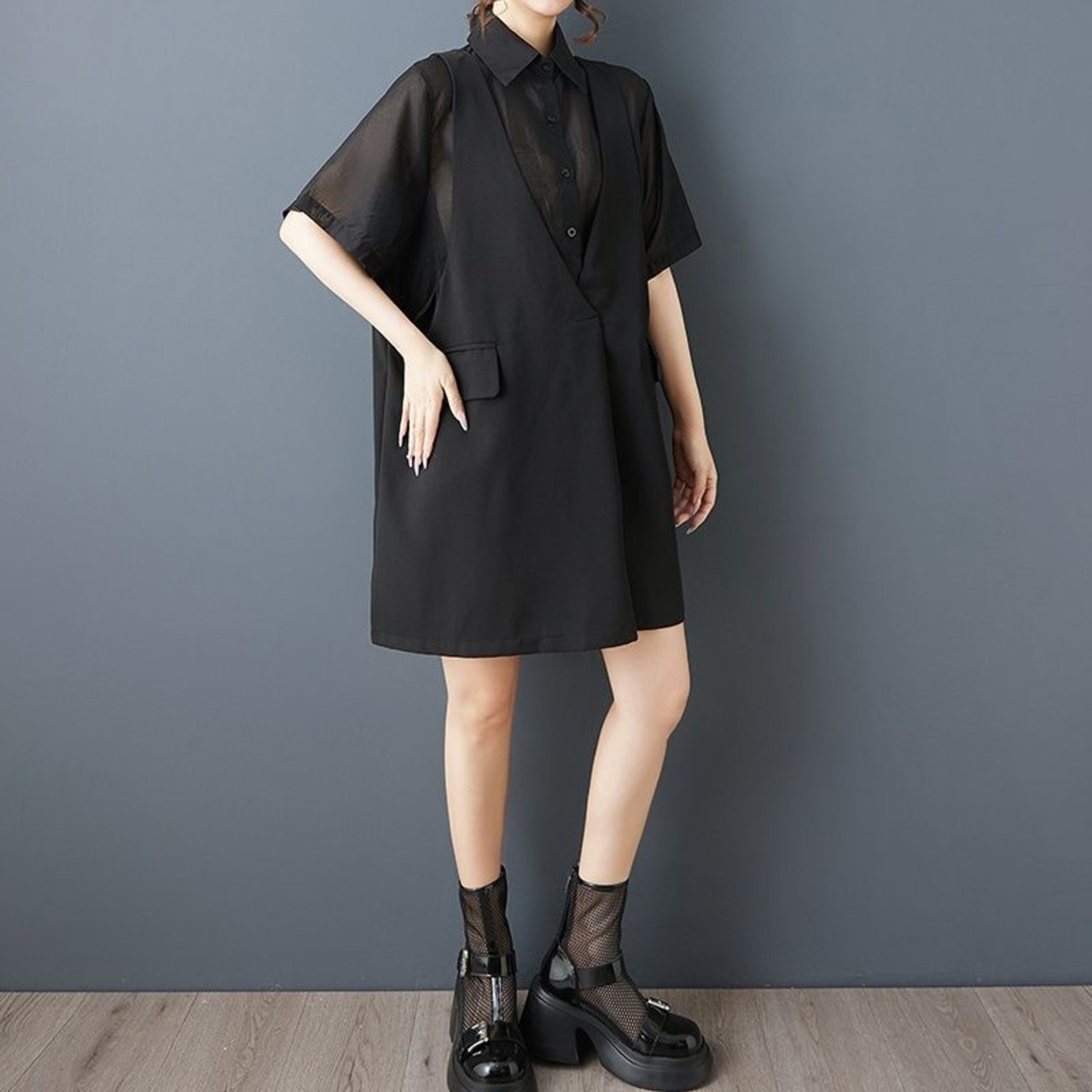 フェイクレイヤード シャツ 30178