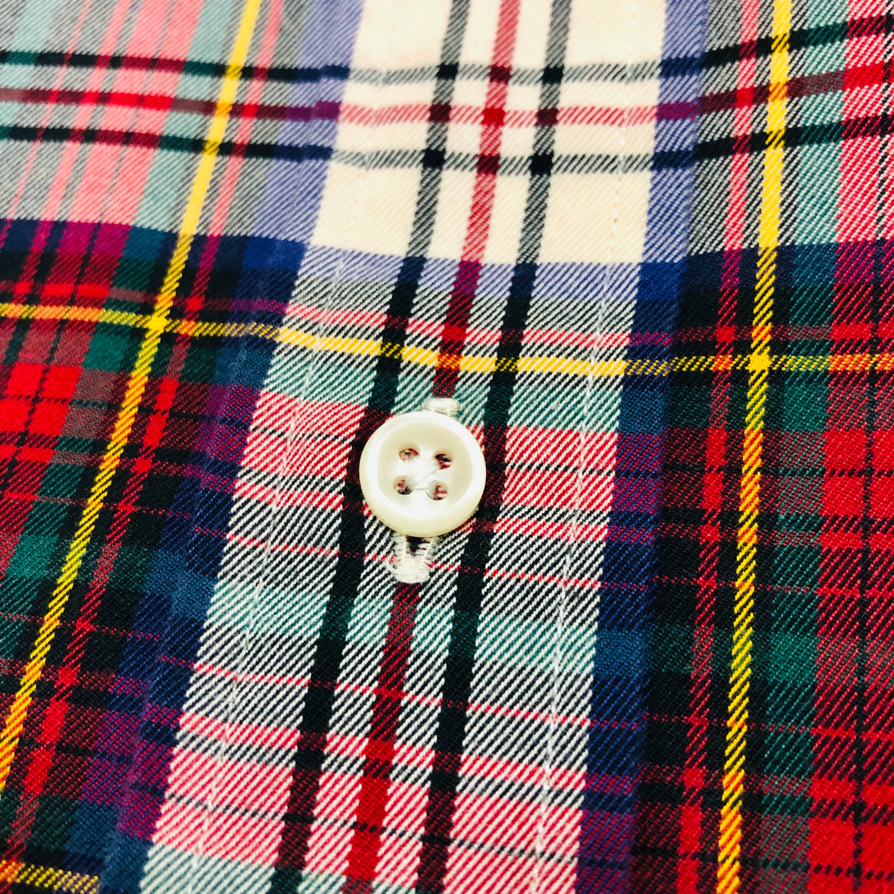 90～00 POLO RALPH LAUREN/Check BD L/S Shirt/BLAKE/M/香港製