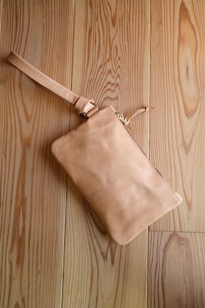 《即納》 clutch bag【horse natural】