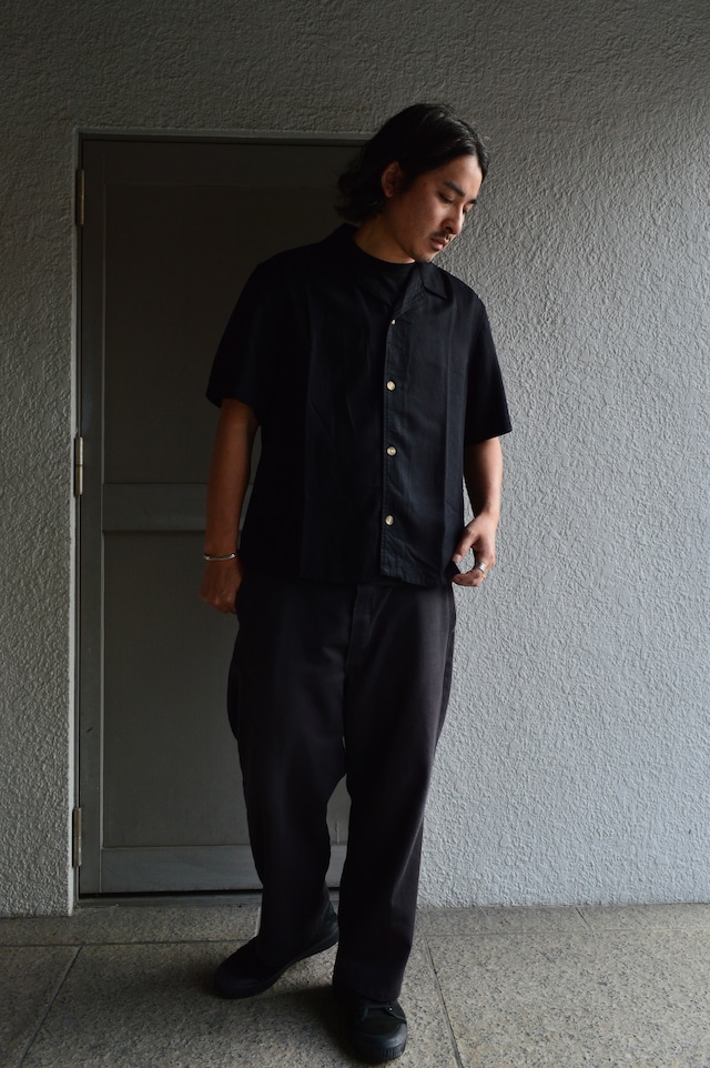 waxlondon From UK CURZON SS SHIRT DRAPEY Tencel Twill Shirt ワックスロンドン テンセルシャツ