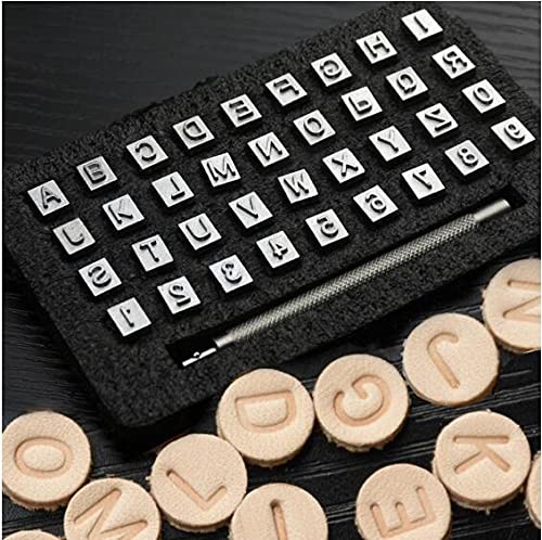 Kimlontonレザークラフト 刻印セット36個 数字/番号 0~9