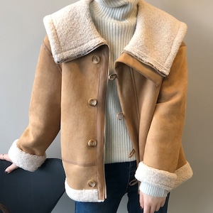 ビッグカラーボアコート CO2355