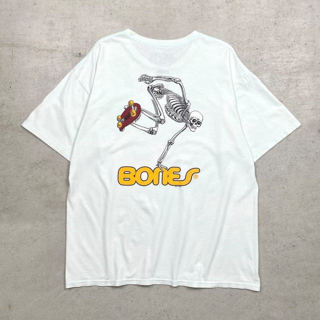 00年代 POWELL PERALTA パウエル ペラルタ BONES プリントTシャツ 
