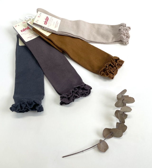 <Condor> Knee socks with lace edging cuff / size4/8